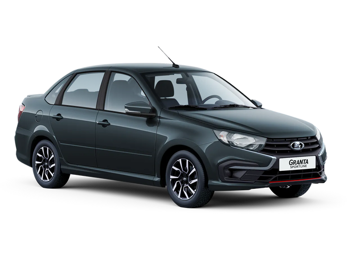 Lada Granta Sportline Серебристо-темно-серый Борнео